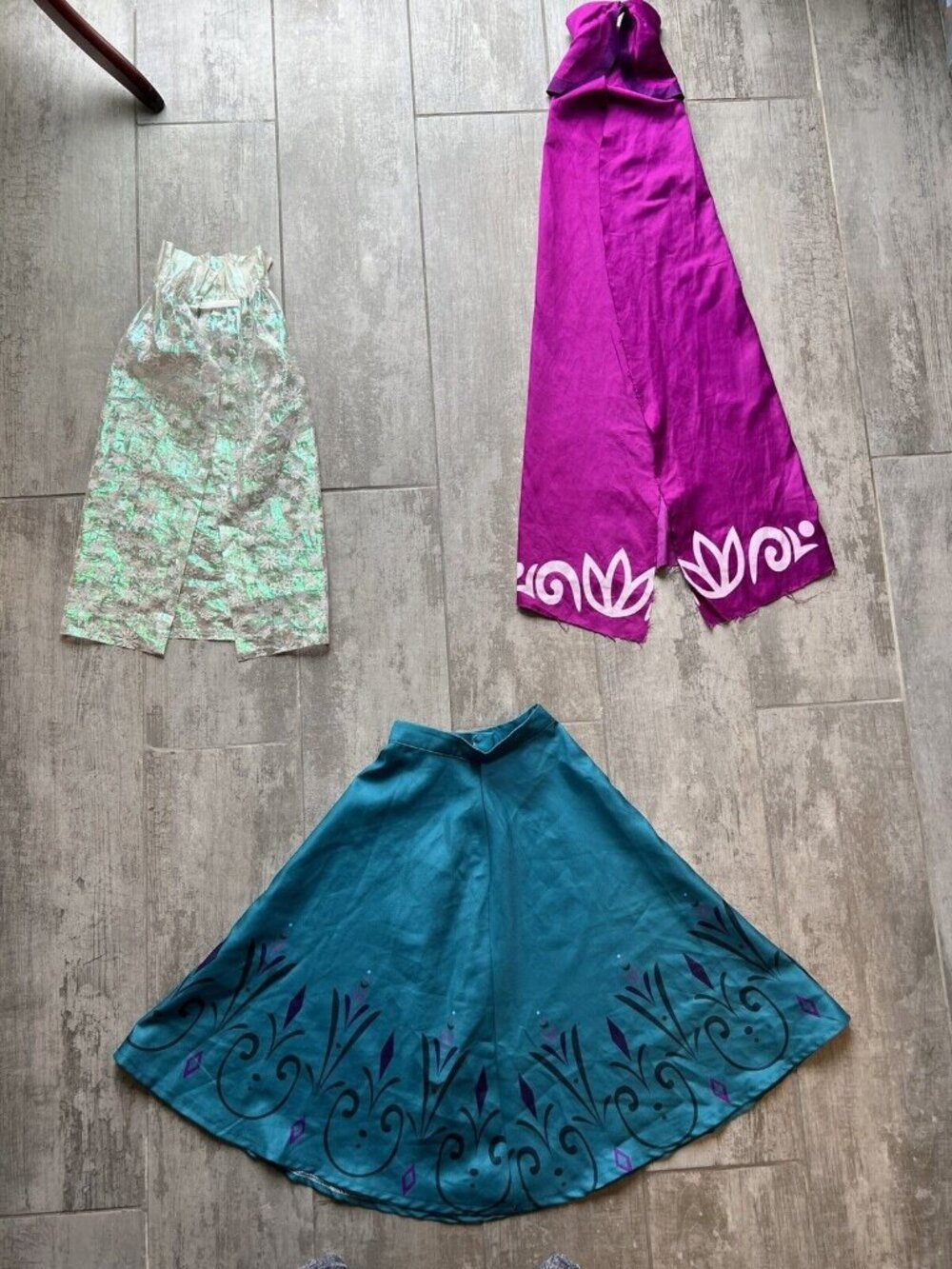 3 Piece Set Frozen Princess Anna Costume Outfit Dress Up Party 2T HOMEMADE